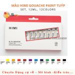 Gouache Himi Tuýp -12 màu