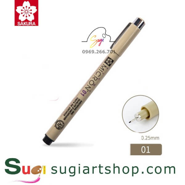 Bút Kim Đi Nét Chuyên Nghiệp Sakura - Sakura Micron Pen - Sugi Art Shop