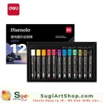 12 màu- Sáp Nhũ Deli