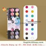 16 nhũ + cọ -Hộp đen