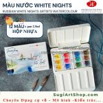 12 màu pan-Hộp nhựa